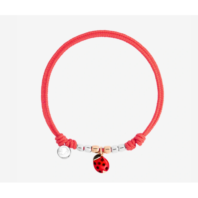 Bracelet Cordon Coccinelle