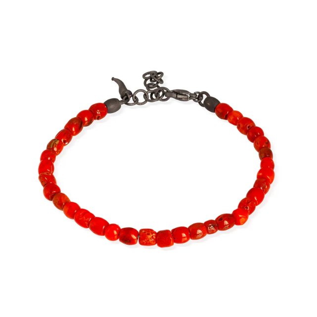 Bracelet titane et corail