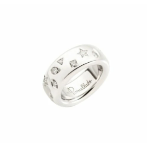 Bague Iconica or blanc Medium